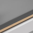 Pilates Reformer Studio Aluminium, rivestimento blu grigio – telaio in alluminio e rivestimento in similpelle vegana