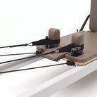 Pilates Reformer Studio Aluminium, rivestimento tortora – cinghie Pilateo