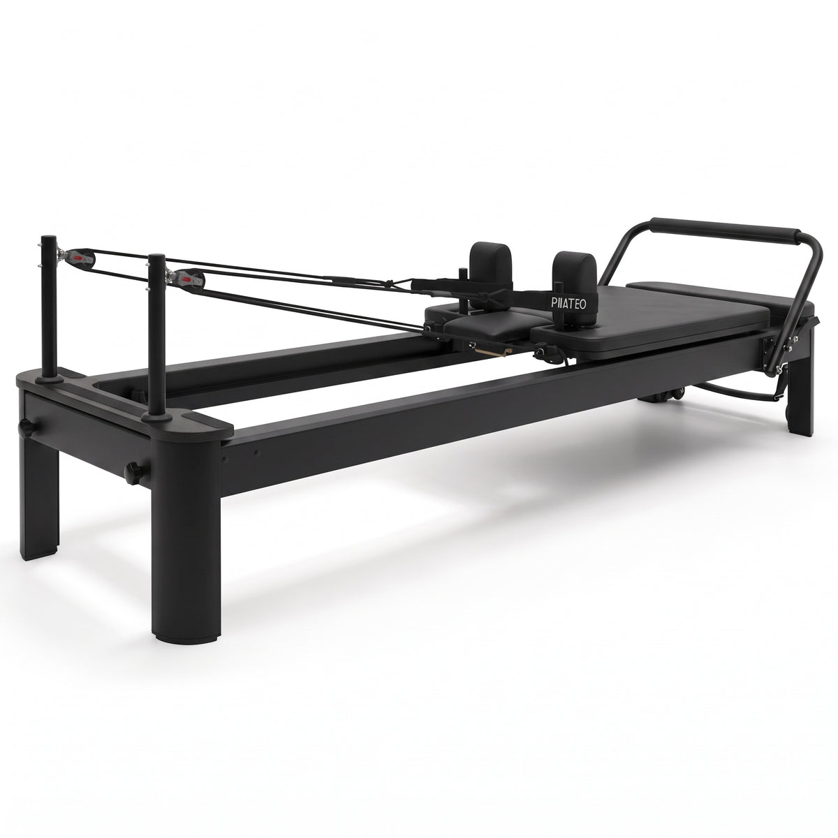 Pilates Reformer Studio Aluminium total black – vista 3/4