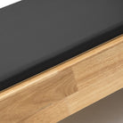 Pilates Reformer Studio Classic, telaio in rovere, rivestimento nero – telaio in rovere e similpelle vegana nera