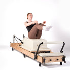pilates reformer pieghevole beige