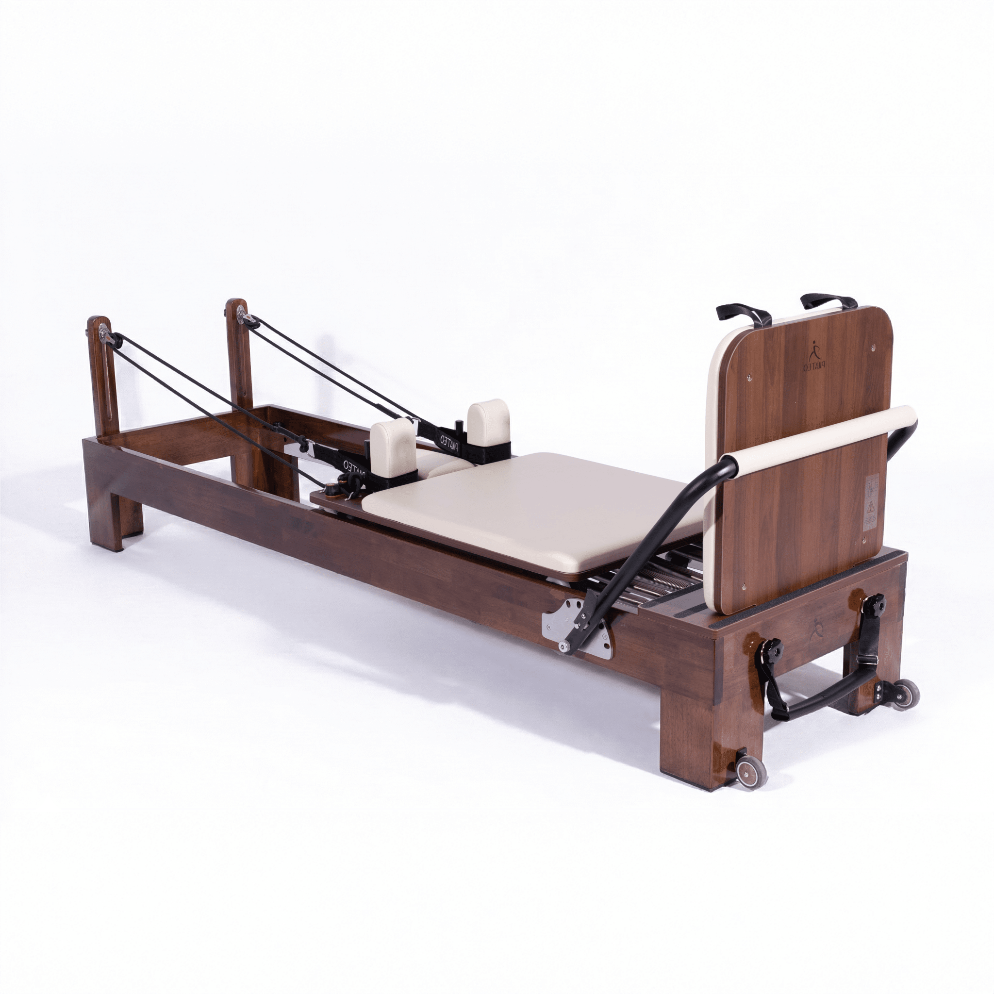 pilates reformer marrone legno di noce