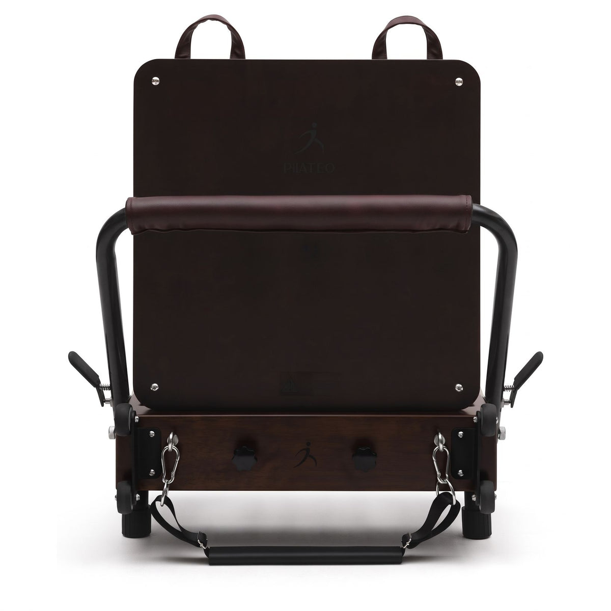 Pilates reformer pieghevole Flexi espresso bordeaux, jumpboard
