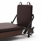 Pilates reformer pieghevole Flexi espresso bordeaux, jumpboard