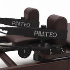 Pilates reformer pieghevole Flexi espresso bordeaux, poggiaspalle
