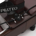 Pilates reformer pieghevole Flexi espresso bordeaux, fermacorde