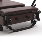 Pilates reformer pieghevole Flexi espresso bordeaux, ruote